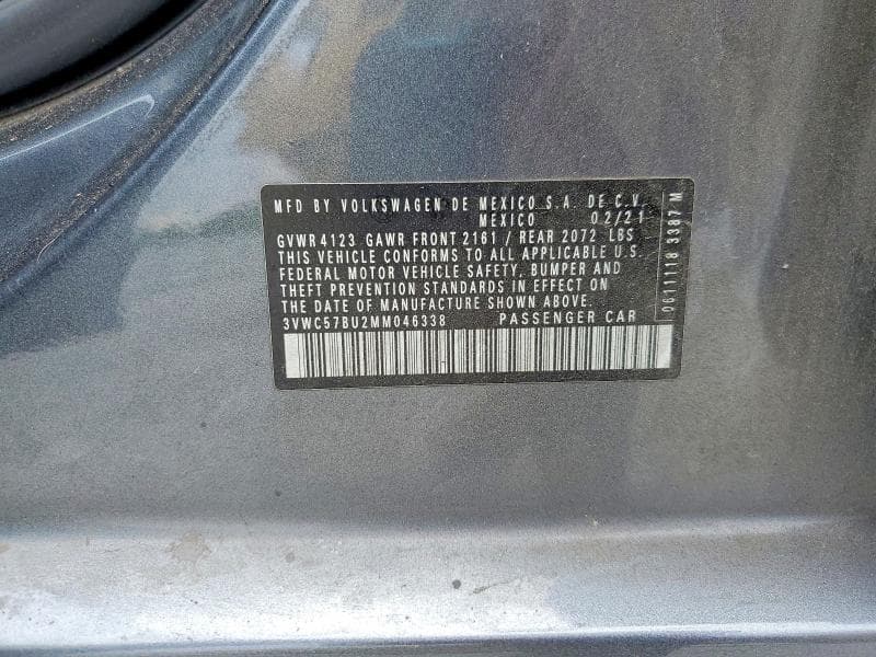 2021 VOLKSWAGEN JETTA S S 12