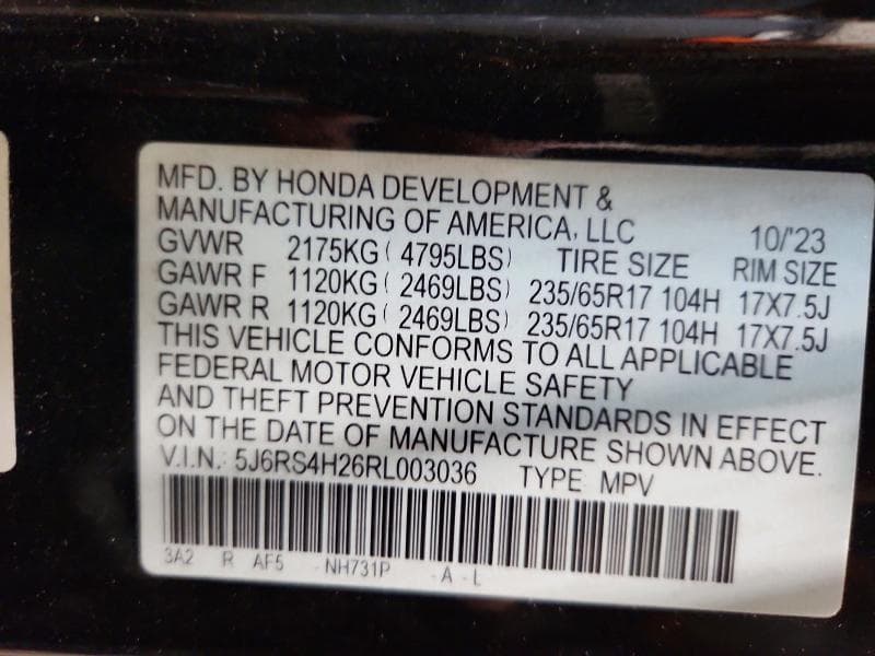 2024 HONDA CR-V LX 13