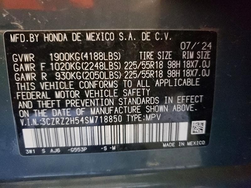 2025 HONDA HR-V SPORT SPORT 14