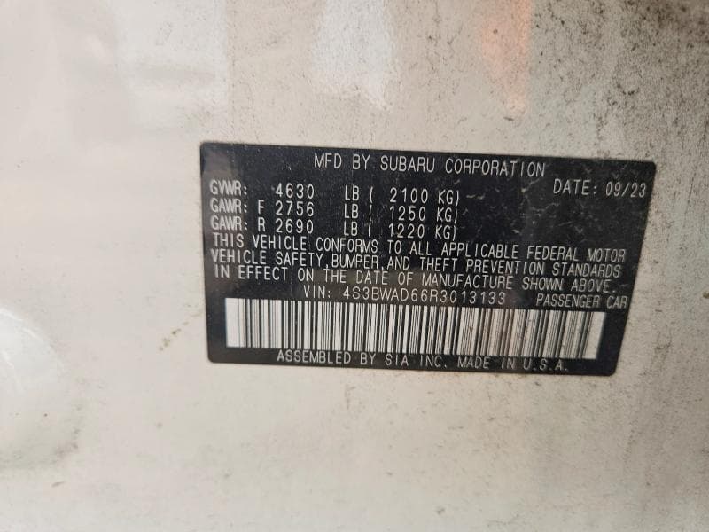 2024 SUBARU LEGACY PREMIUM 12