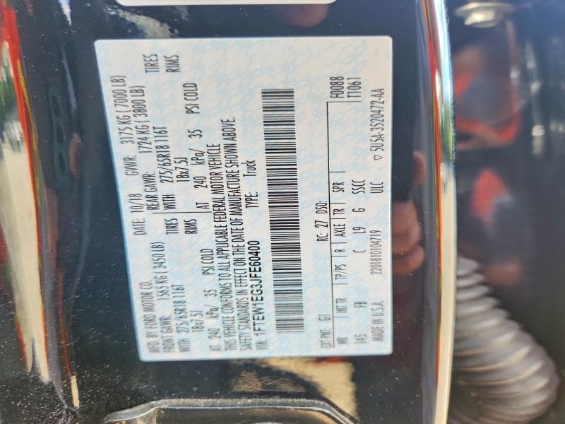 2018 FORD F150 SUPERCREW 12