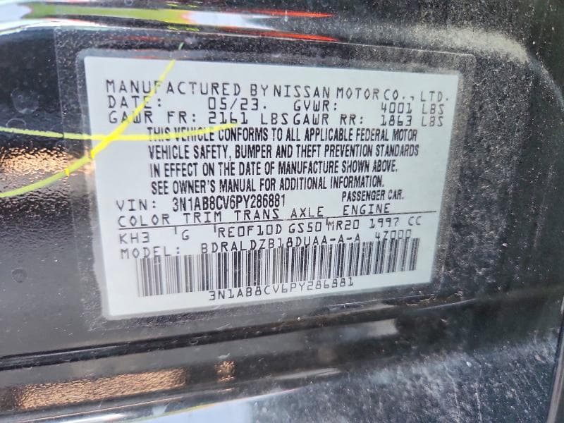 2023 NISSAN SENTRA SV 12