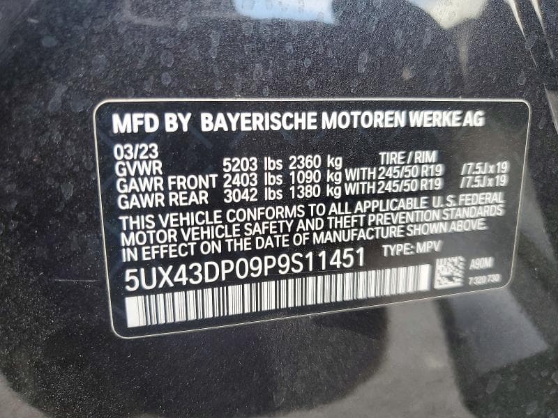 2023 BMW X3 SDRIVE30I 14