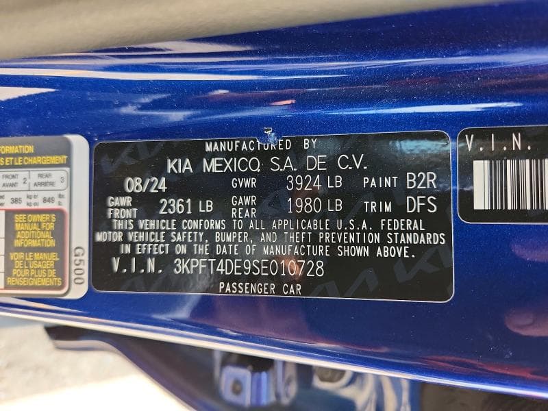 2025 KIA K4 LXS 12