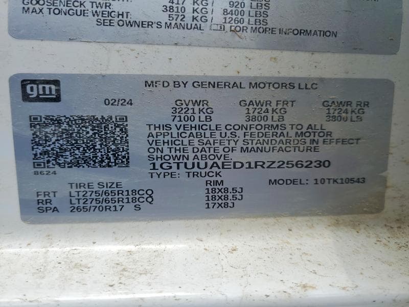 2024 GMC SIERRA K1500 12