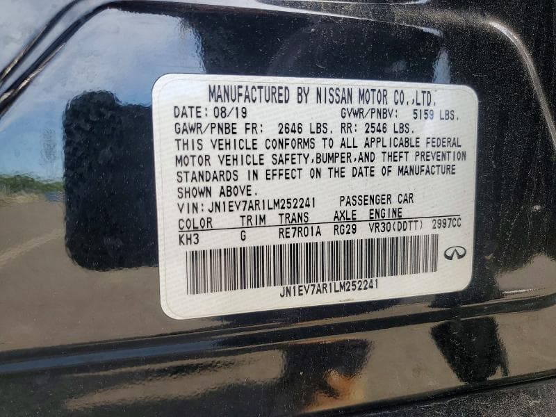 2020 INFINITI Q50 3.0T LUXE 12