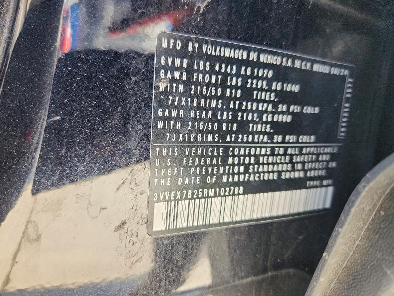 2024 VOLKSWAGEN TAOS SE 14