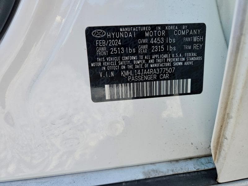 2024 HYUNDAI SONATA SEL SEL 12