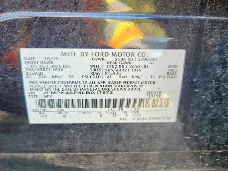 2020 FORD EDGE 14