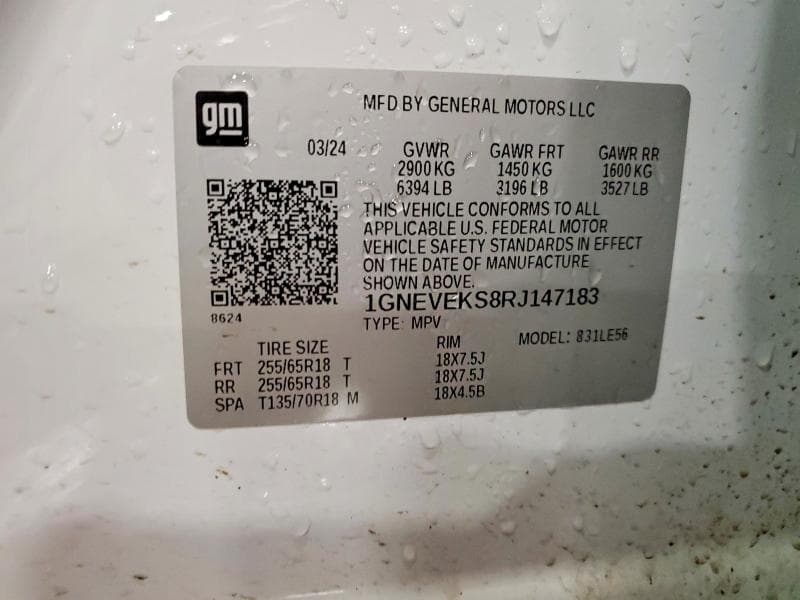 2024 CHEVROLET TRAVERSE LS 14