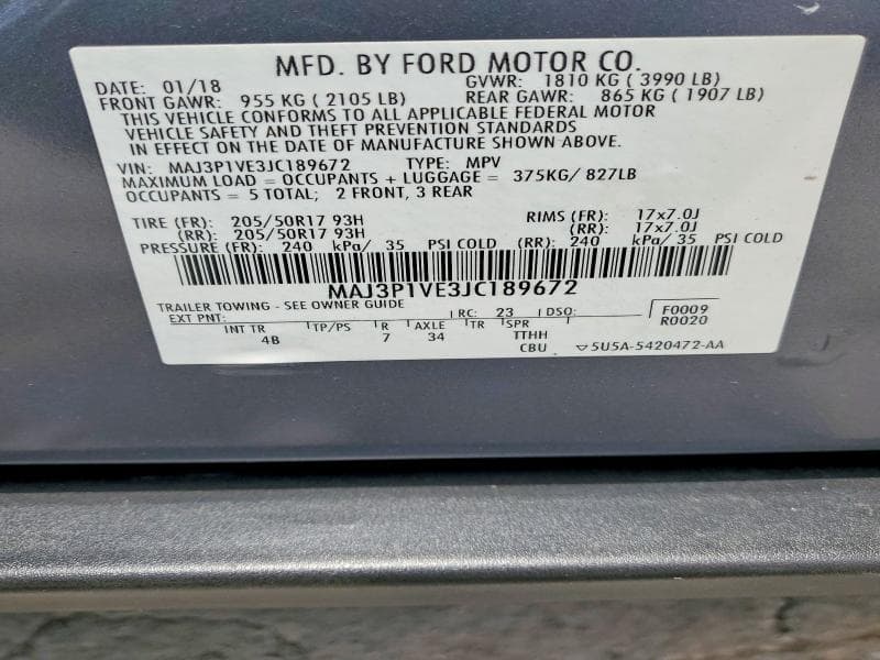 2018 FORD ECOSPORT TITANIUM 13