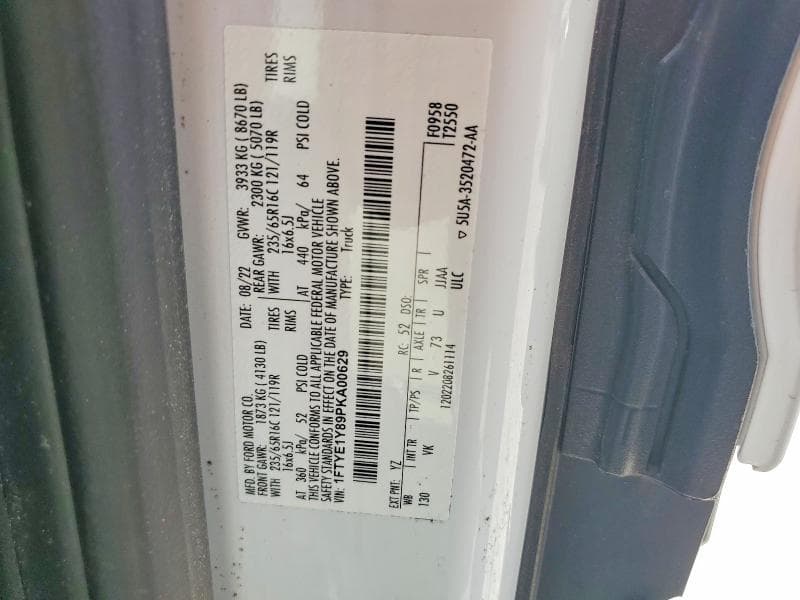 2023 FORD TRANSIT 150 DELIVERY VAN 14