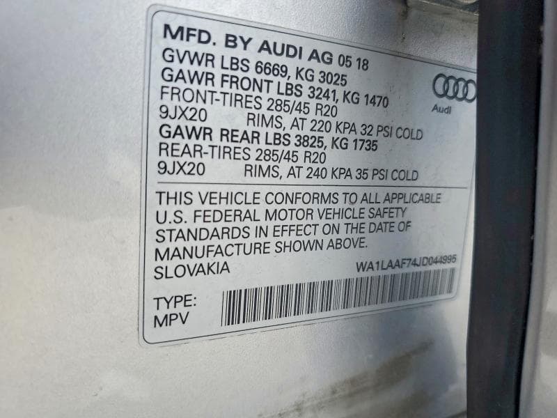 2018 AUDI Q7 PREMIUM PLUS 13