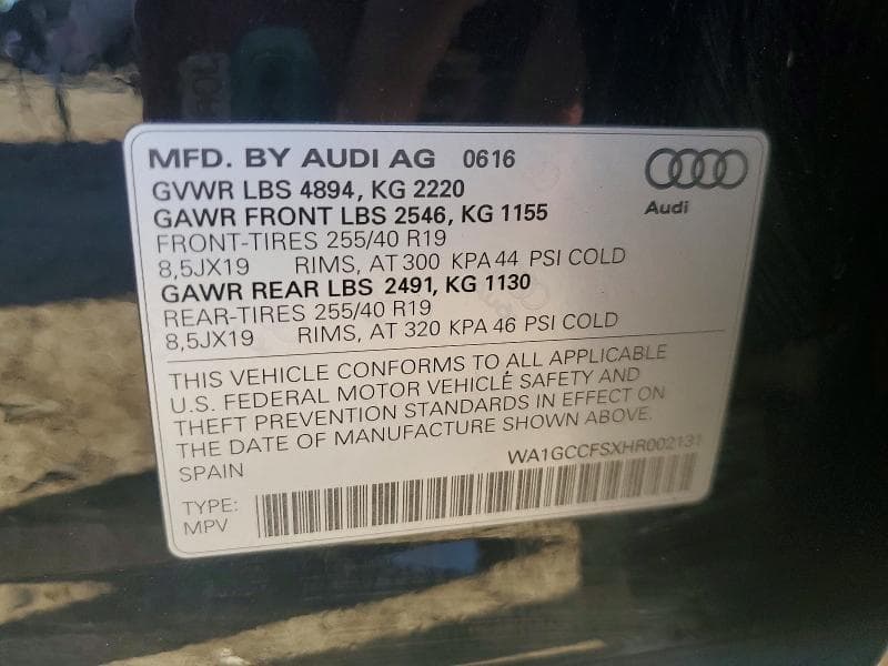 2017 AUDI Q3 PRESTIGE PRESTIGE 13