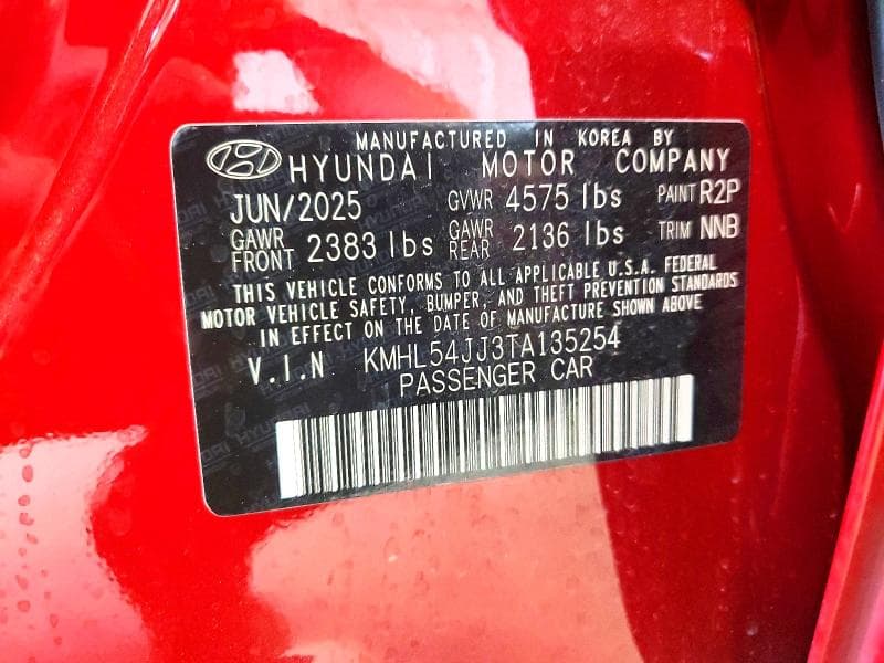2026 HYUNDAI SONATA HYBRID LIMITED 12