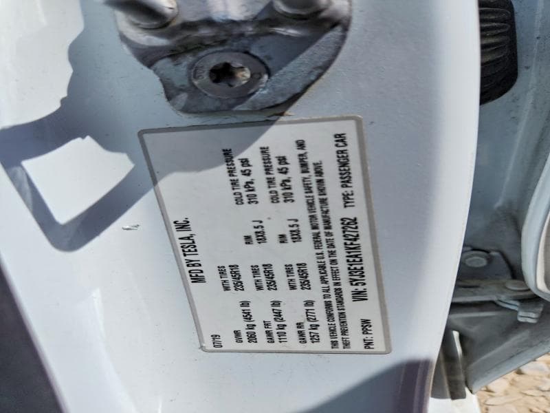 2019 TESLA MODEL 3 12