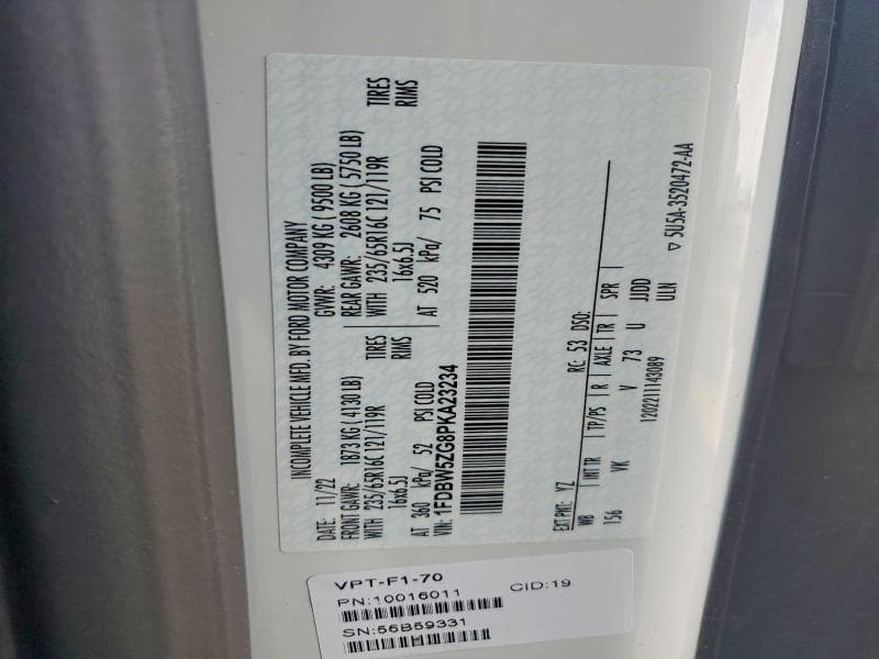 2023 FORD TRANSIT DELIVERY TRUCK 12