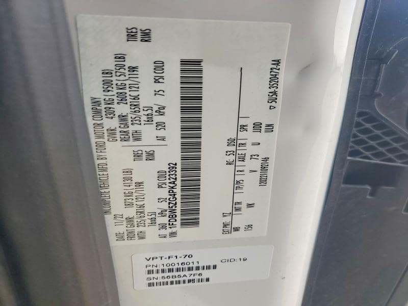 2023 FORD TRANSIT DELIVERY TRUCK 12