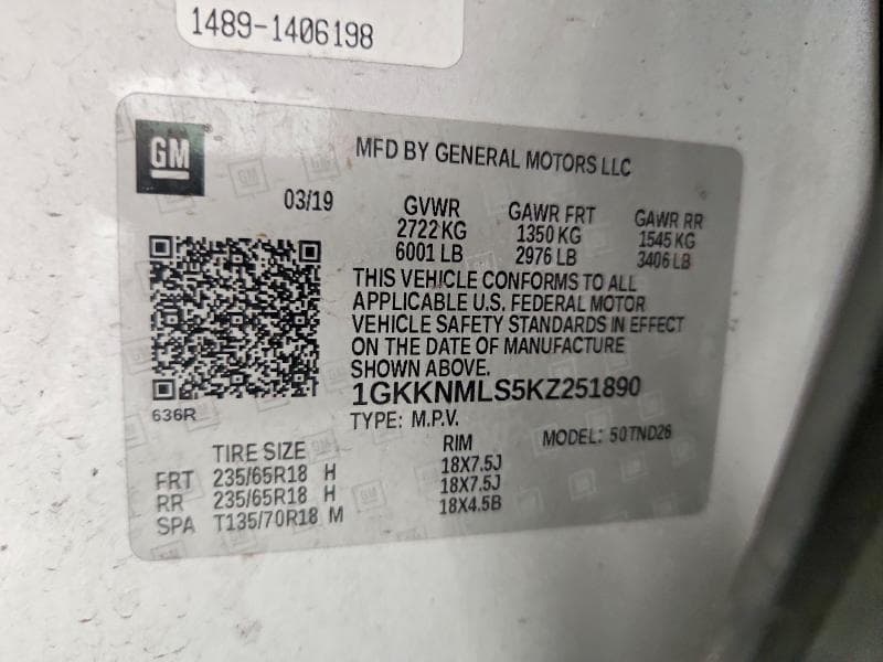 2019 GMC ACADIA SLT-1 13