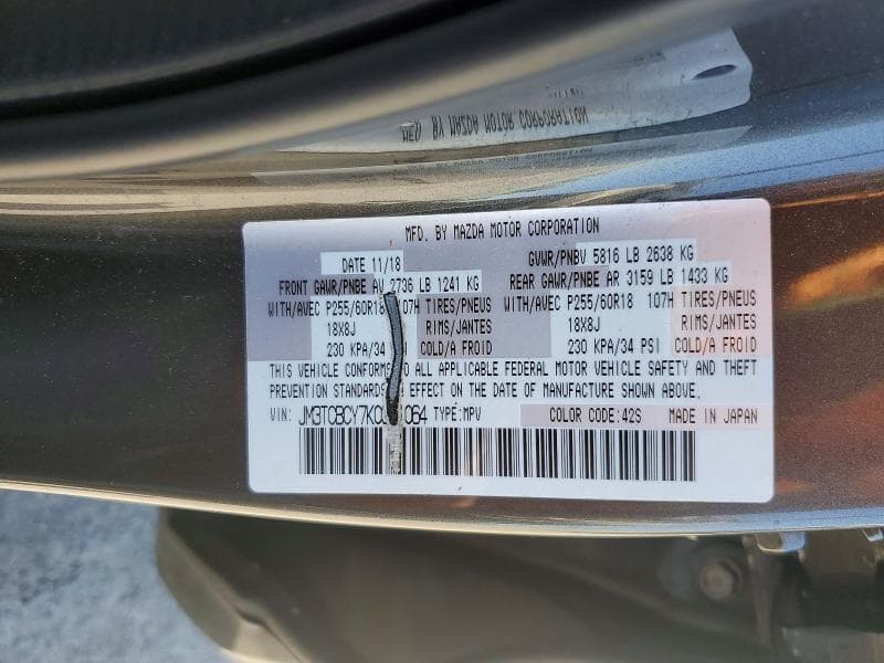 2019 MAZDA CX-9 TOURING 13