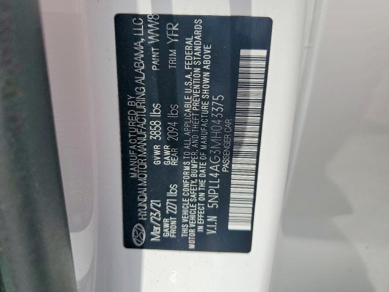 2021 HYUNDAI ELANTRA SE 12
