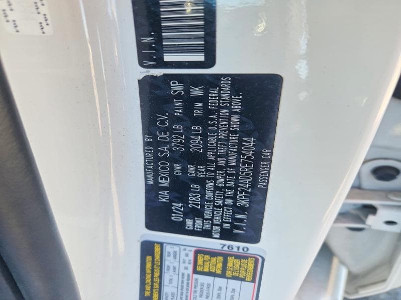 2024 KIA FORTE LXS LXS 12