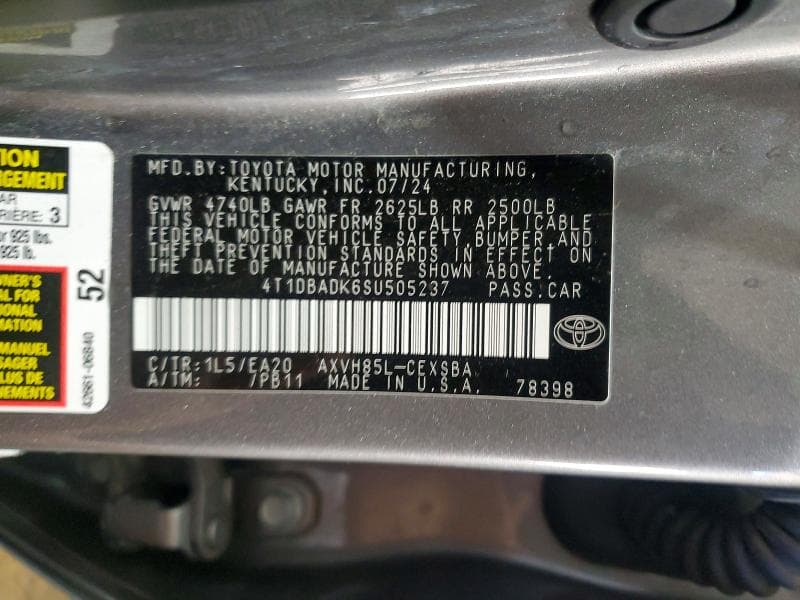 2025 TOYOTA CAMRY SE SE 12