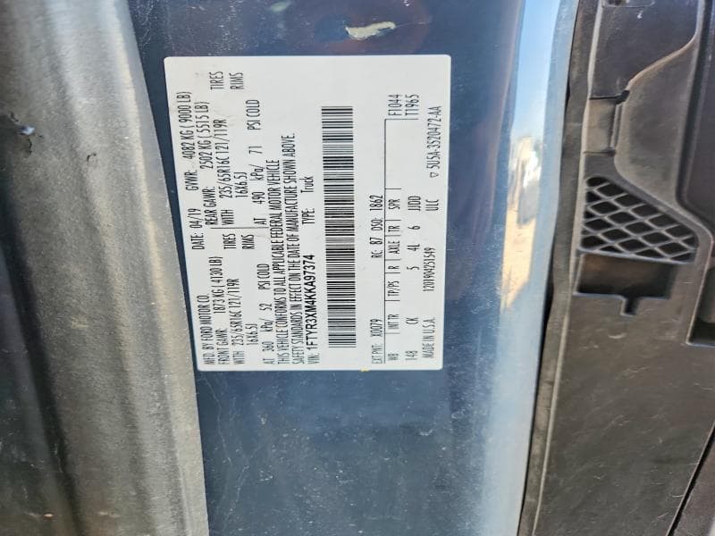 2019 FORD TRANSIT T-250 13