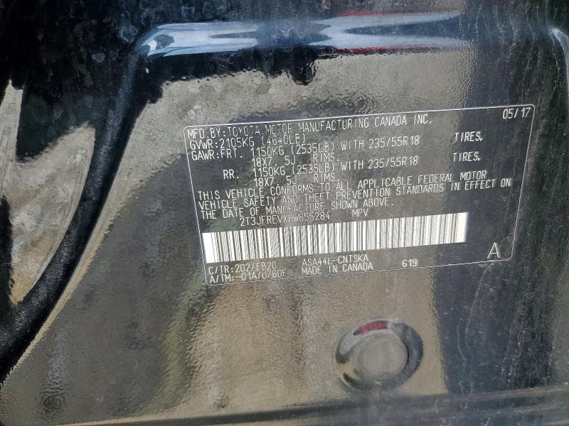 2017 TOYOTA RAV4 SE 13