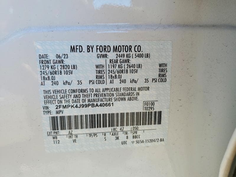 2023 FORD EDGE SEL SEL 13