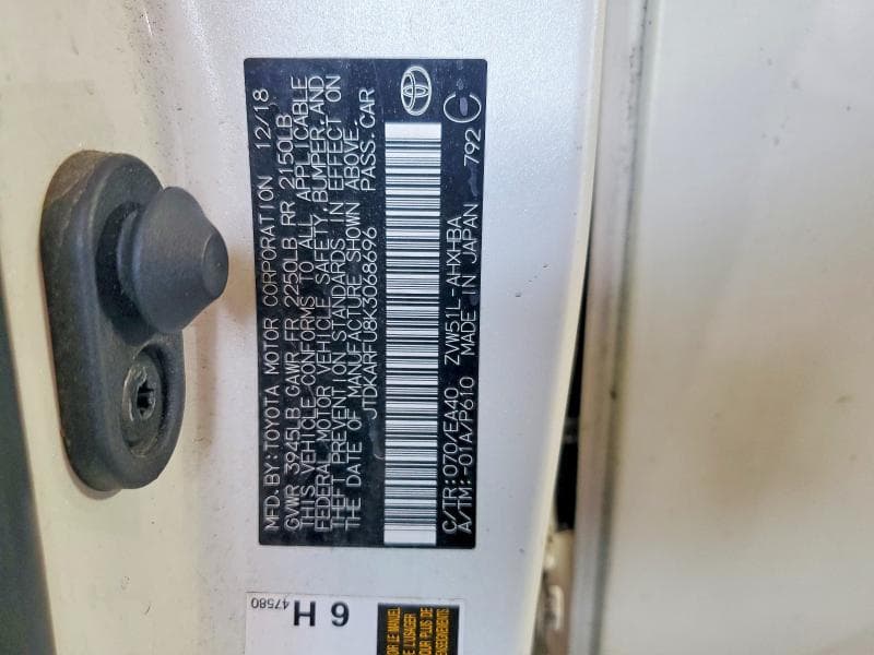 2019 TOYOTA PRIUS 12