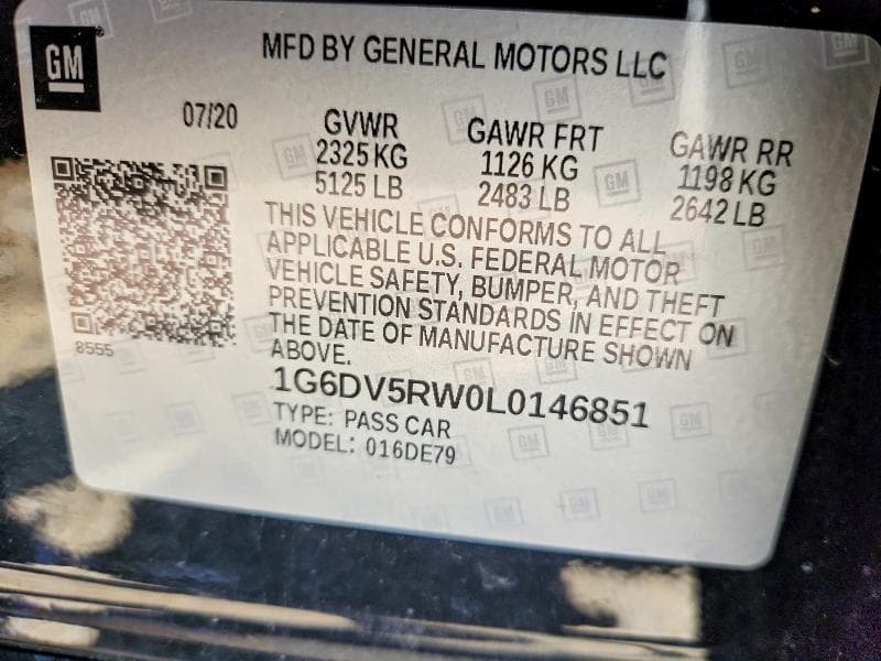 2020 CADILLAC CT5-V 12