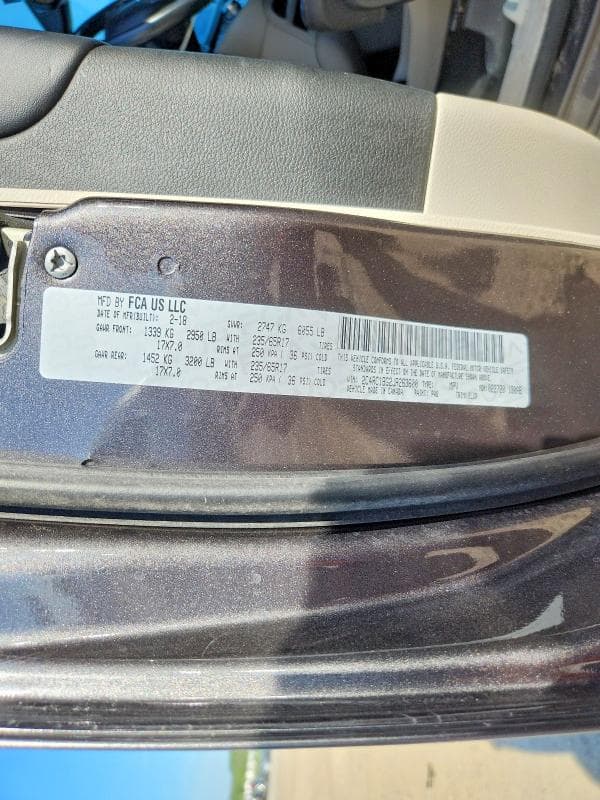 2018 CHRYSLER PACIFICA TOURING L 13