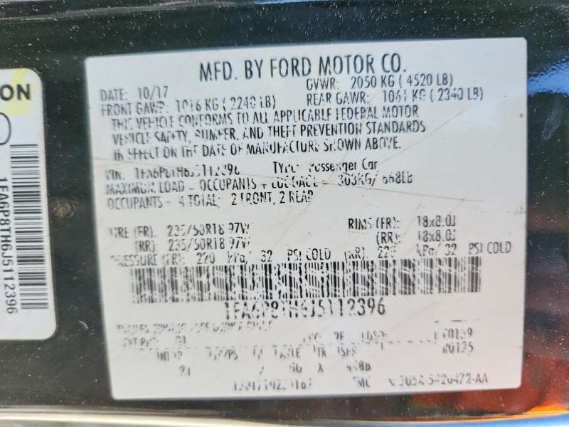 2018 FORD MUSTANG 13