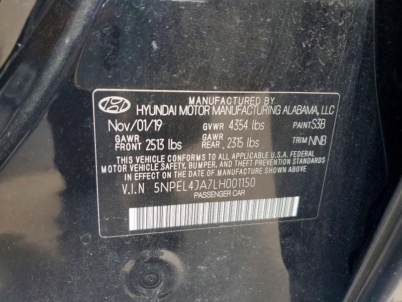 2020 HYUNDAI SONATA SEL 12