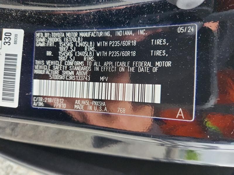 2024 TOYOTA SIENNA XSE 13