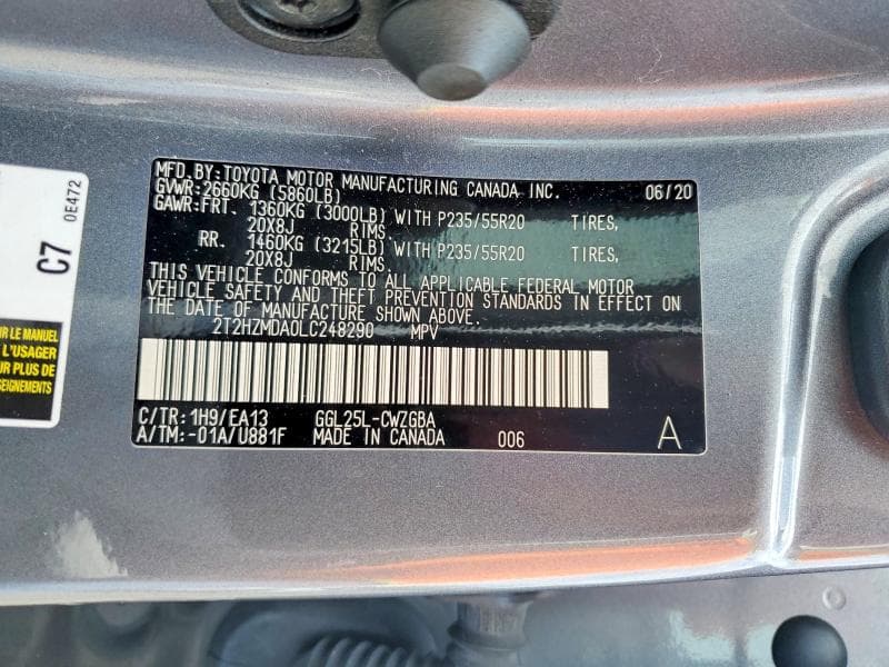 2020 LEXUS RX 350 14
