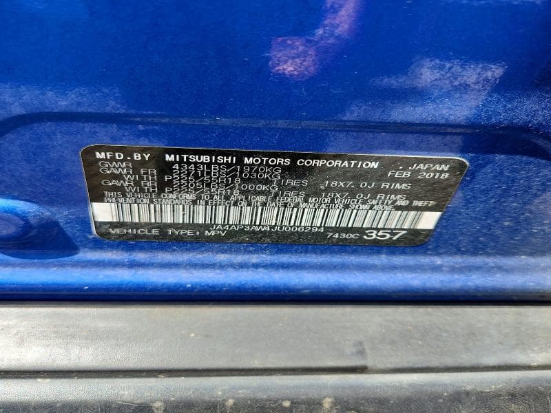 2018 MITSUBISHI OUTLANDER SPORT ES 12