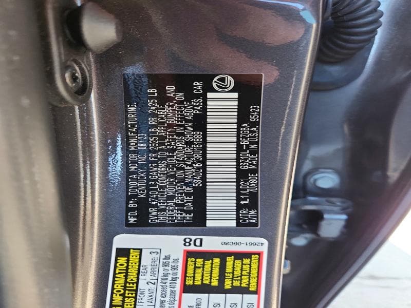 2024 LEXUS ES 350 BASE 12