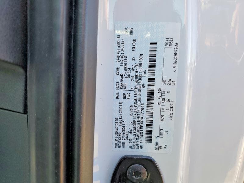 2023 FORD F150 SUPER CAB 13