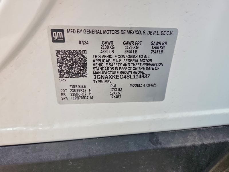 2025 CHEVROLET EQUINOX ACTIV ACTIV 12