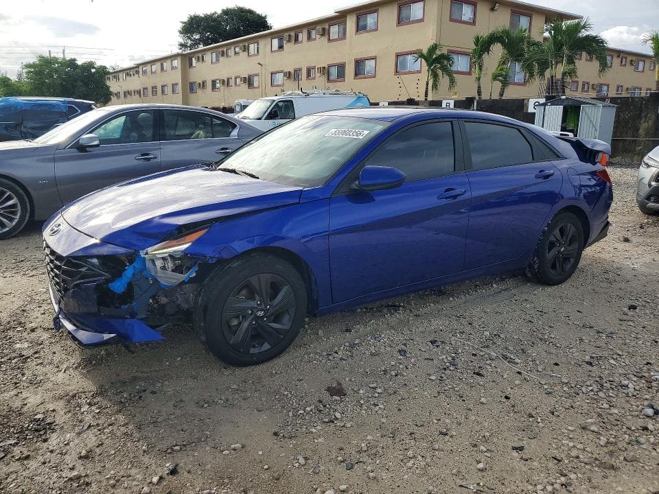 2022 HYUNDAI ELANTRA BLUE 1
