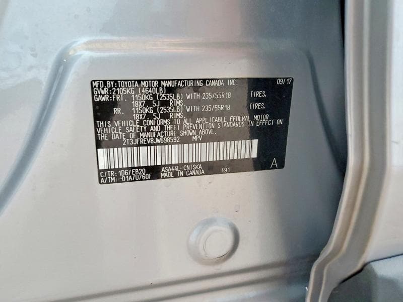 2018 TOYOTA RAV4 SE 14