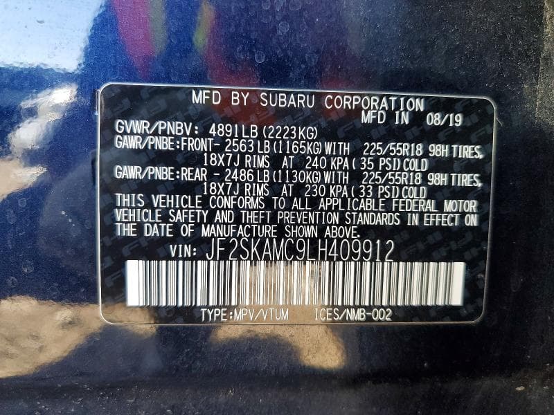 2020 SUBARU FORESTER SPORT SPORT 14