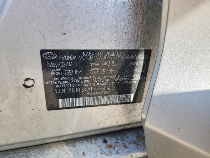 2018 HYUNDAI SONATA SEL SEL 13