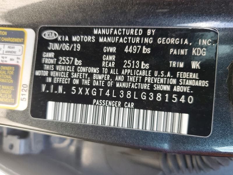 2020 KIA OPTIMA LX 12