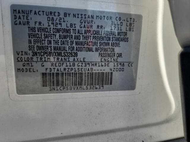 2021 NISSAN KICKS S 13