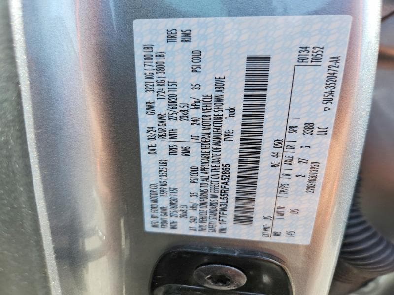 2024 FORD F150 XLT XLT 12