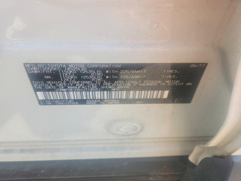 2017 TOYOTA RAV4 XLE XLE 14