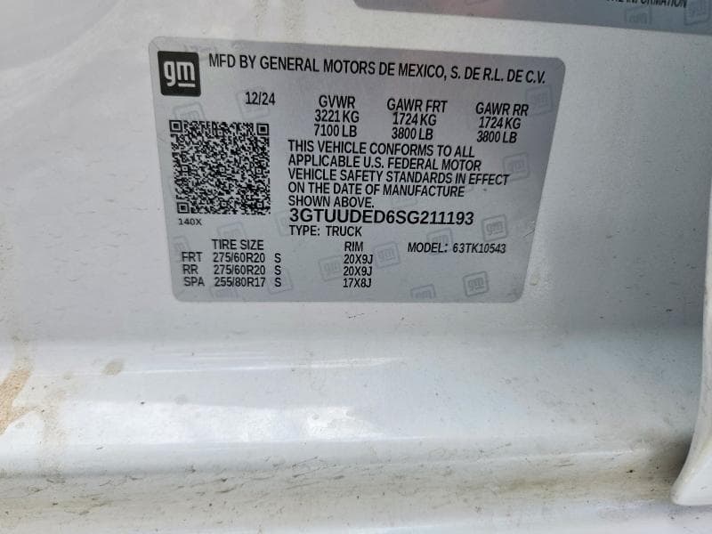 2025 GMC SIERRA K1500 SLT 12
